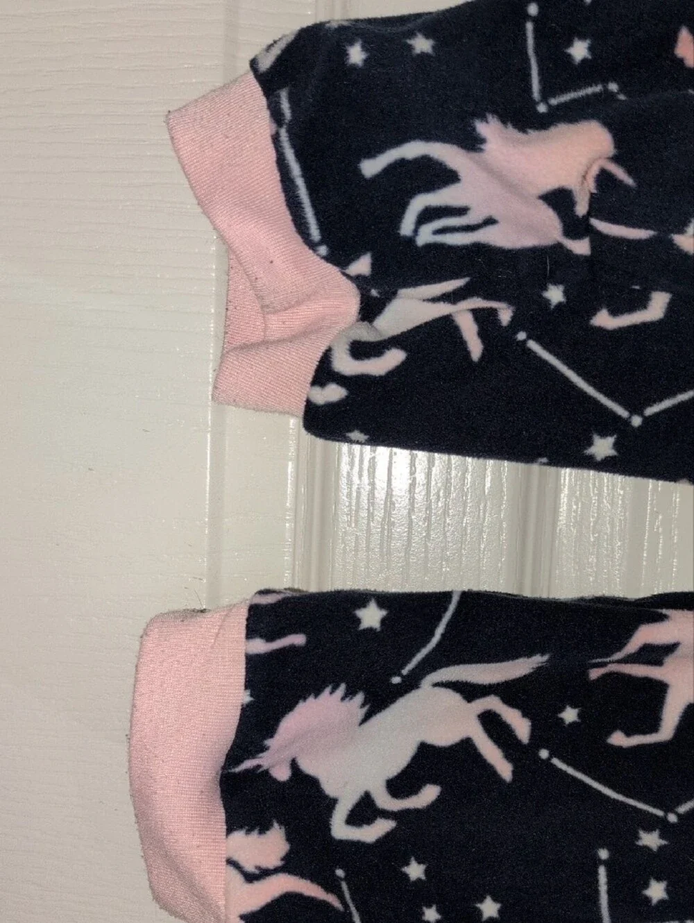 Carter's Navy and Pink Unicorn Constellation Fleece Pajama Set